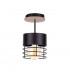 Casa Cylindrical Ceiling Light Black, Wood, 12cm, 1x E27