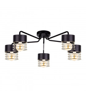 Royal Multi Arm Semi Flush Ceiling Light Gold, 70cm, 5x E27