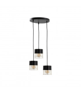 Royal Cluster Pendant Ceiling Light Black, 32cm, 3x E27