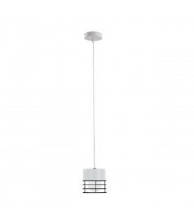 Ohio Slim Pendant Ceiling Light White, Black, 12cm, 1x E27
