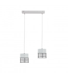 Ohio Bar Pendant Ceiling Light White, Black, 50cm, 2x E27