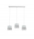 Ohio Bar Pendant Ceiling Light White, Black, 60cm, 3x E27