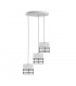 Ohio Cluster Pendant Ceiling Light White, Black, 32cm, 3x E27