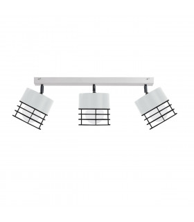 Ohio Ceiling Spotlight Bar White, Black, 60cm, 3x E27