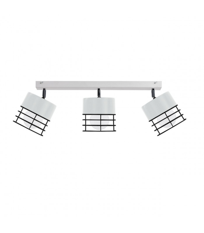 Ohio Ceiling Spotlight Bar White, Black, 60cm, 3x E27
