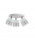 Ohio Ceiling Spotlight Clusters White, Black, 32cm, 3x E27