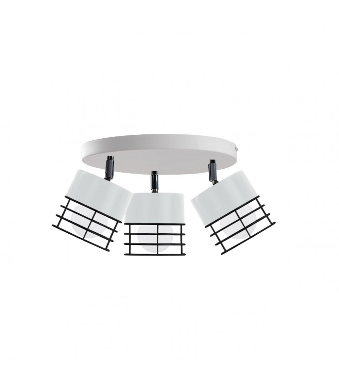 Ohio Ceiling Spotlight Clusters White, Black, 32cm, 3x E27