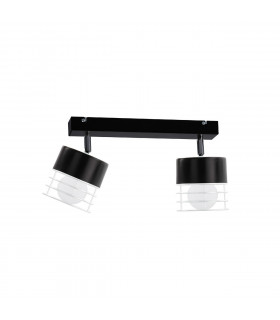 Mao Twin Ceiling Spotlight Black, 50cm, 2x E27
