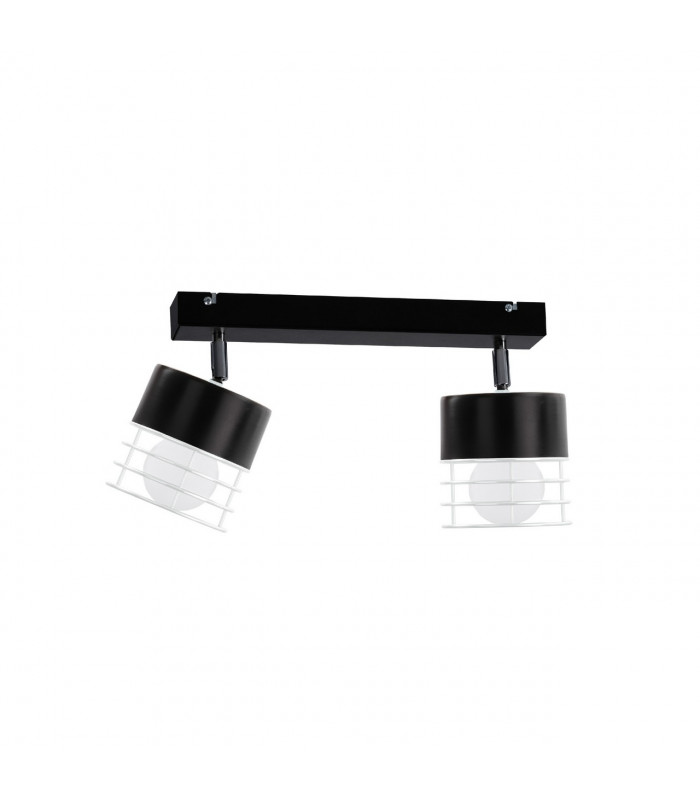 Mao Twin Ceiling Spotlight Black, 50cm, 2x E27