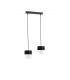 Mao Bar Pendant Ceiling Light Black, 50cm, 2x E27
