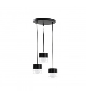 Mao Cluster Pendant Ceiling Light Black, 32cm, 3x E27