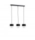 Mao Bar Pendant Ceiling Light Black, 60cm, 3x E27