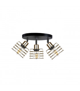 Viva Ceiling Spotlight Clusters Gold, 35cm, 3x E27