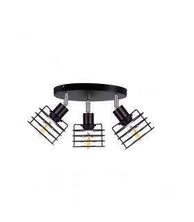 Viva Ceiling Spotlight Clusters Black, 35cm, 3x E27