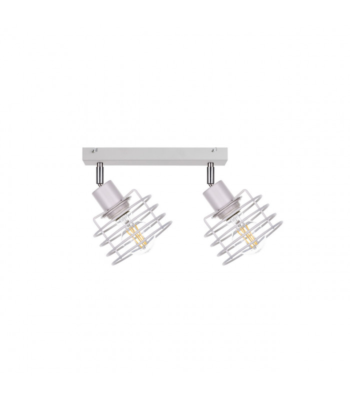Viva Twin Ceiling Spotlight White, 50cm, 2x E27