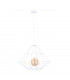 Kira Wire Frame Pendant Ceiling Light White, 52cm, 1x E27