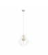 Faro Wire Frame Pendant Ceiling Light White, 29cm, 1x E27