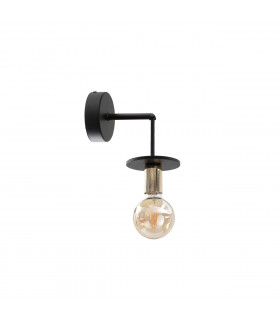 Saturn Dome Wall Lamp Black, 12cm, 1x E27