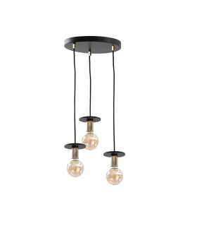 Saturn Cluster Pendant Ceiling Light Black, 30cm, 3x E27