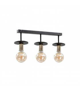 Saturn Ceiling Spotlight Bar Black, 60cm, 3x E27