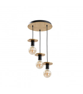 Saturn Cluster Pendant Ceiling Light Gold, 30cm, 3x E27