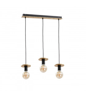 Saturn Bar Pendant Ceiling Light Gold, 60cm, 3x E27