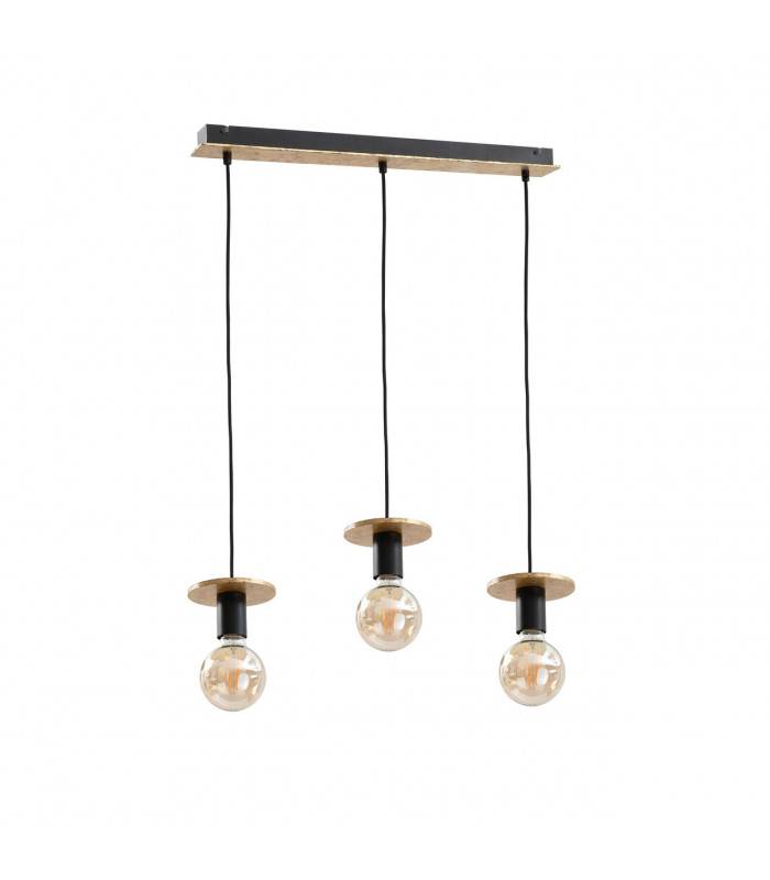 Saturn Bar Pendant Ceiling Light Gold, 60cm, 3x E27