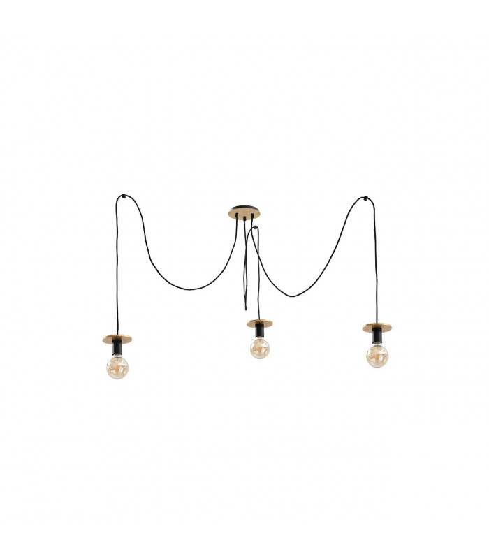 Saturn Cluster Pendant Ceiling Light Gold, 3x E27
