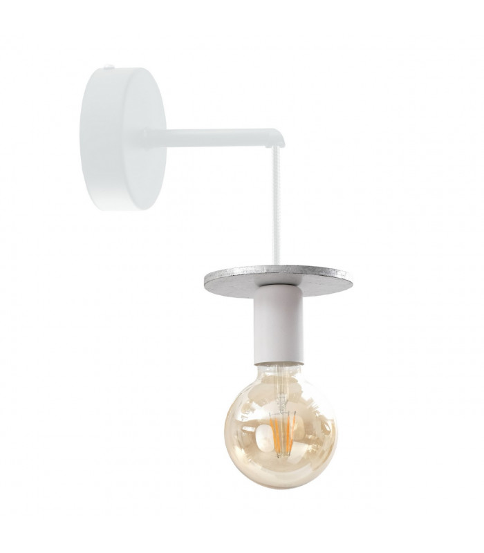 Saturn Wall Lamp Silver, 12cm, 1x E27