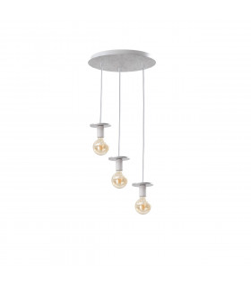 Saturn Cluster Pendant Ceiling Light Silver, 30cm, 3x E27