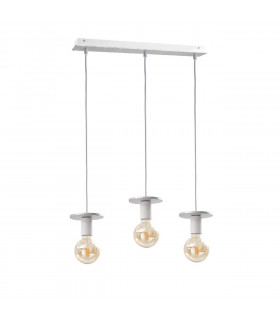 Saturn Bar Pendant Ceiling Light Silver, 60cm, 3x E27