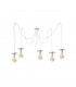Saturn Cluster Pendant Ceiling Light Silver, 5x E27