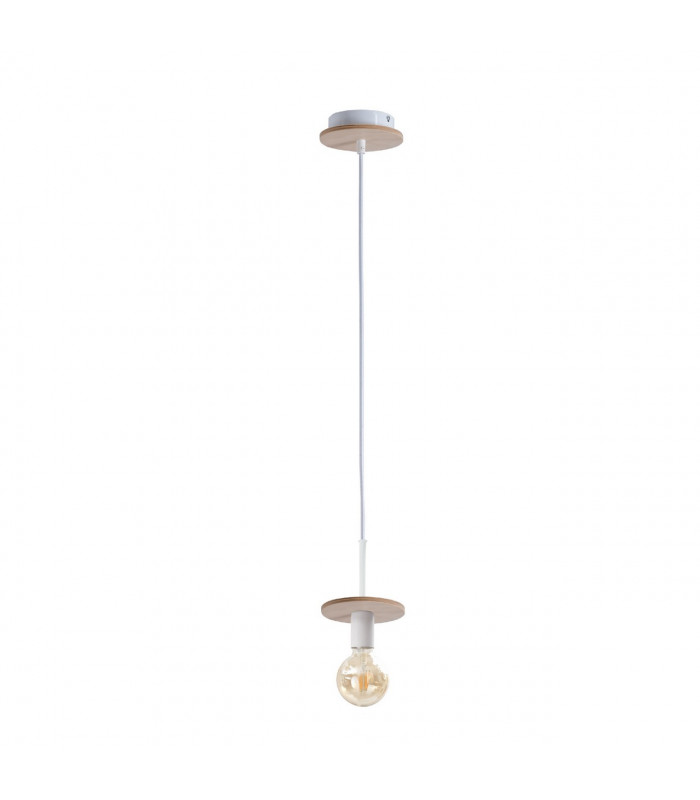 Saturn Slim Pendant Ceiling Light Natural, 12cm, 1x E27