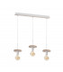 Saturn Bar Pendant Ceiling Light Natural, 60cm, 3x E27