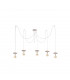 Saturn Cluster Pendant Ceiling Light Natural, 5x E27