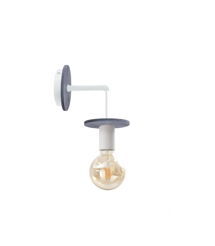 Saturn Wall Lamp Grey, 12cm, 1x E27