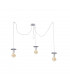 Saturn Cluster Pendant Ceiling Light Grey, 3x E27