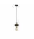 Unica Slim Pendant Ceiling Light Black, Gold, 12cm, 1x E27