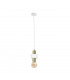 Unica Slim Pendant Ceiling Light White, Gold, 12cm, 1x E27