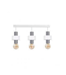 Unica Ceiling Spotlight Bar White, Silver, 60cm, 3x E27