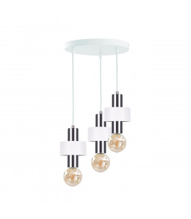 Unica Cluster Pendant Ceiling Light White, Silver, 35cm, 3x E27