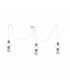 Unica Cluster Pendant Ceiling Light White, Silver, 3x E27