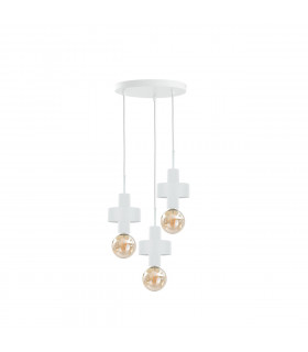 Unica Cluster Pendant Ceiling Light White, 35cm, 3x E27