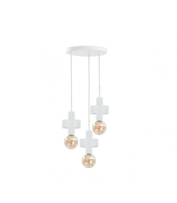Unica Cluster Pendant Ceiling Light White, 35cm, 3x E27