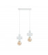 Unica Bar Pendant Ceiling Light White, 50cm, 2x E27