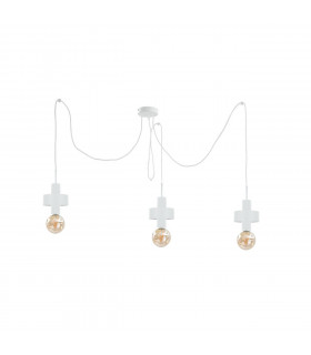 Unica Cluster Pendant Ceiling Light White, 3x E27