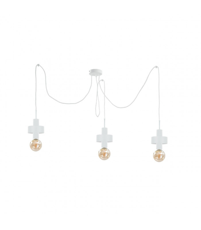 Unica Cluster Pendant Ceiling Light White, 3x E27