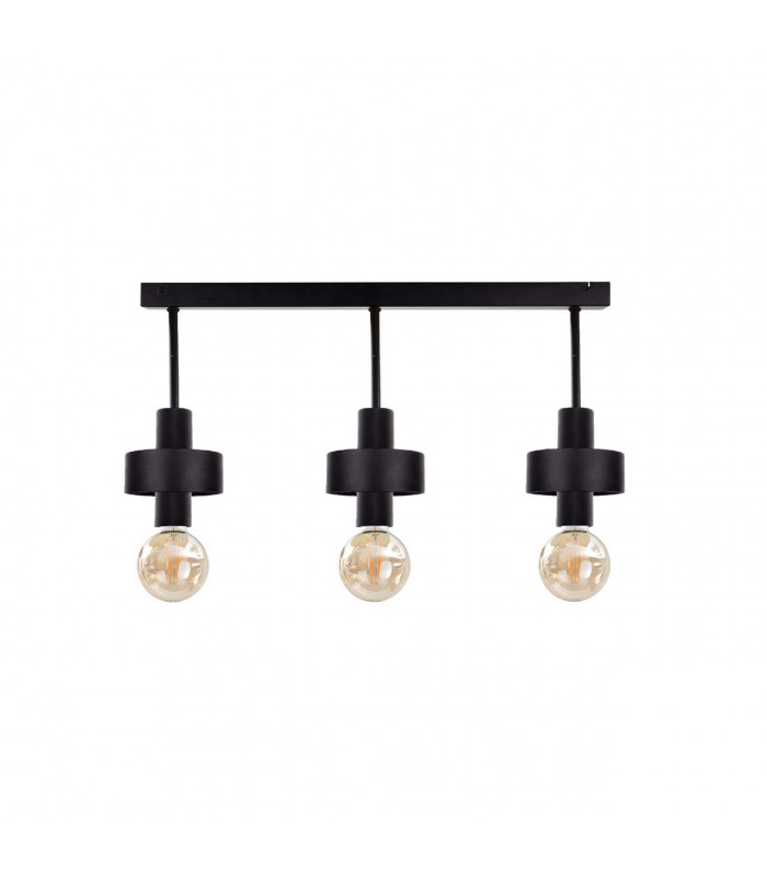 Unica Ceiling Spotlight Bar Black, 60cm, 3x E27