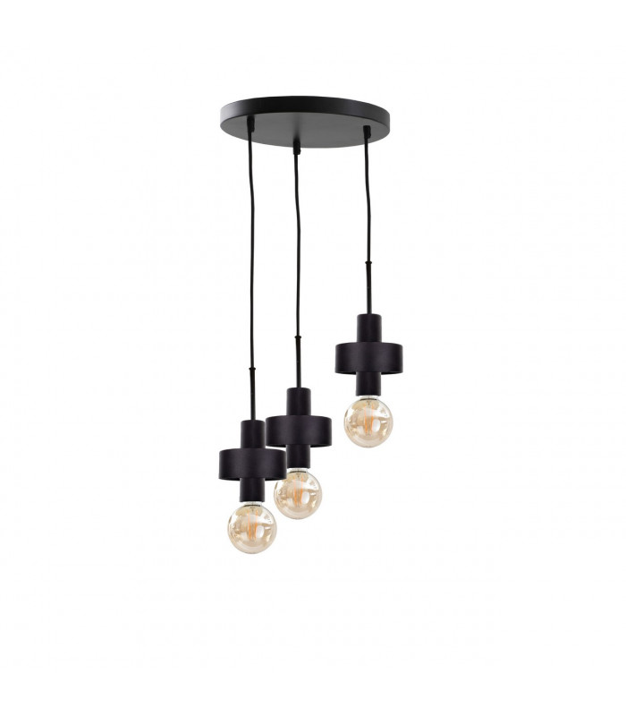 Unica Cluster Pendant Ceiling Light Black, 35cm, 3x E27