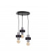 Unica Cluster Pendant Ceiling Light Black, Silver, 35cm, 3x E27
